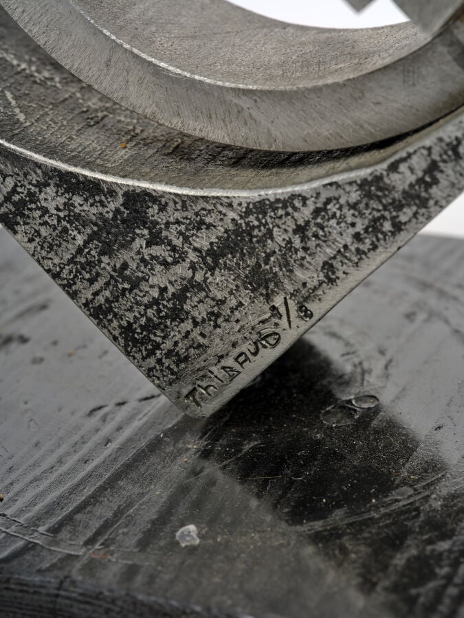 Thibaud WEISZ dit THIBAUD (1910-2005) - Sculpture abstraite en aluminium signée…