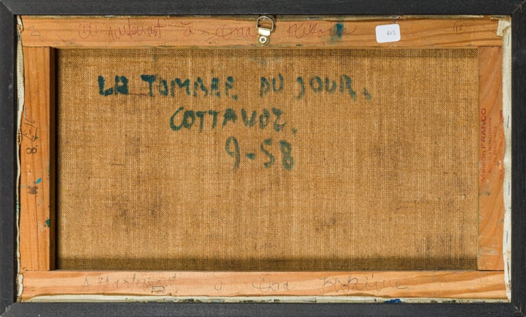 ANDRÉ COTTAVOZ (1922-2012 - La tombée du jour, 1958 - Huile sur toile, signée e…