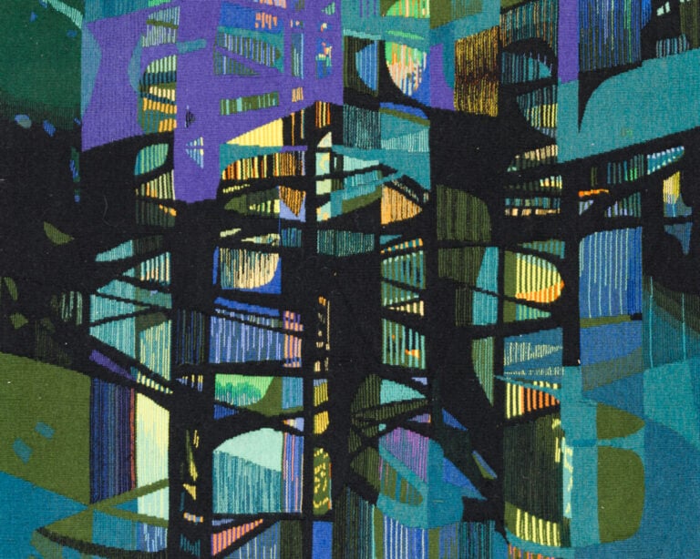 CAMILLE HILAIRE (1916-2004) - Les grands pins - Tapisserie d'Aubusson, signée e…