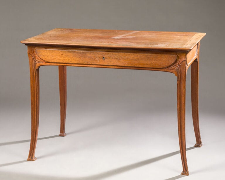 CHARLES PLUMET (1861-1928) & TONY SELMERSHEIM - (1871-1971) - Table d'appoint f…