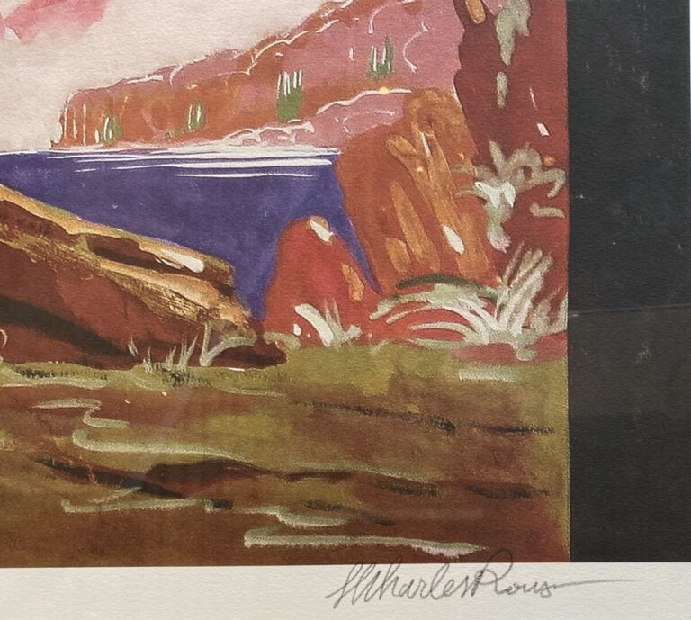 Charles ROUX ? - Paysage - Impression - Signé en bas à droite et numéroté 3/250…