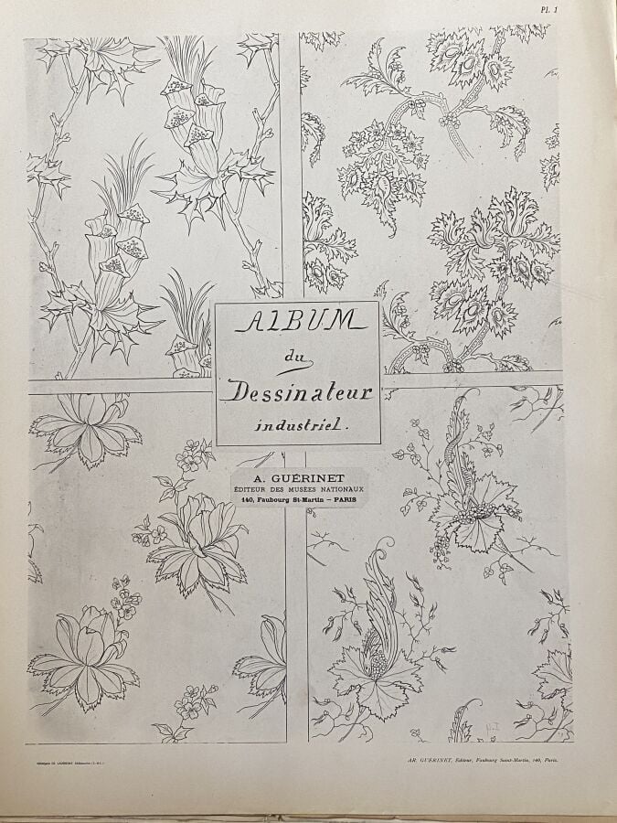 Documents Décoratifs Beaux-Arts Industries d'Art - Série des Pochoirs et aquare…