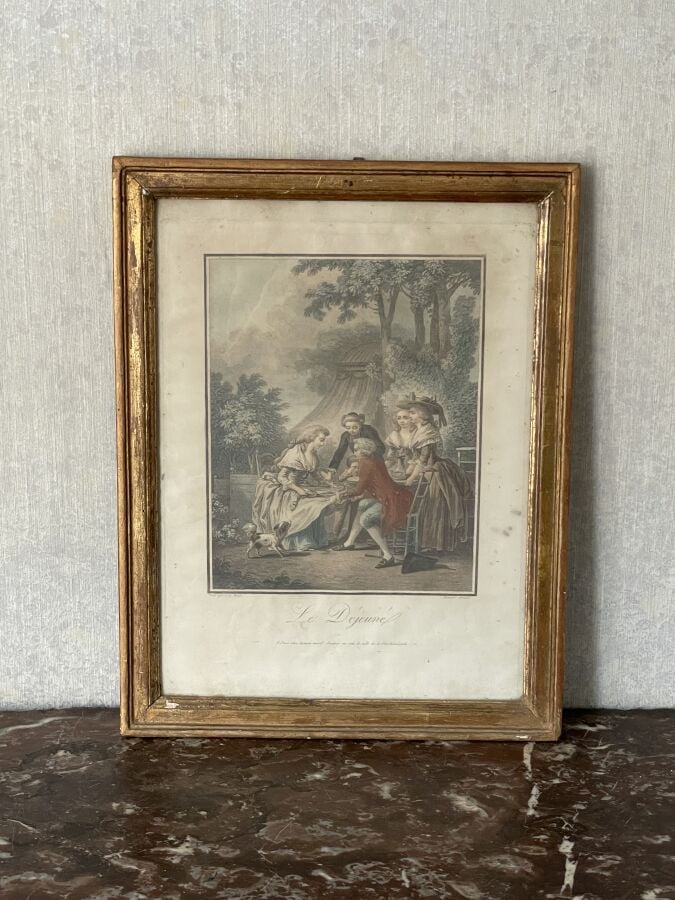Ensemble d'ESTAMPES diverses : "Le déjeuné", "Les mangeurs d'huîtres", le mange…