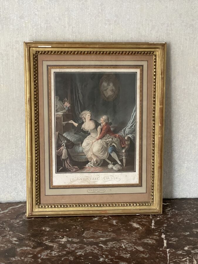 Ensemble d'ESTAMPES diverses : "Le déjeuné", "Les mangeurs d'huîtres", le mange…