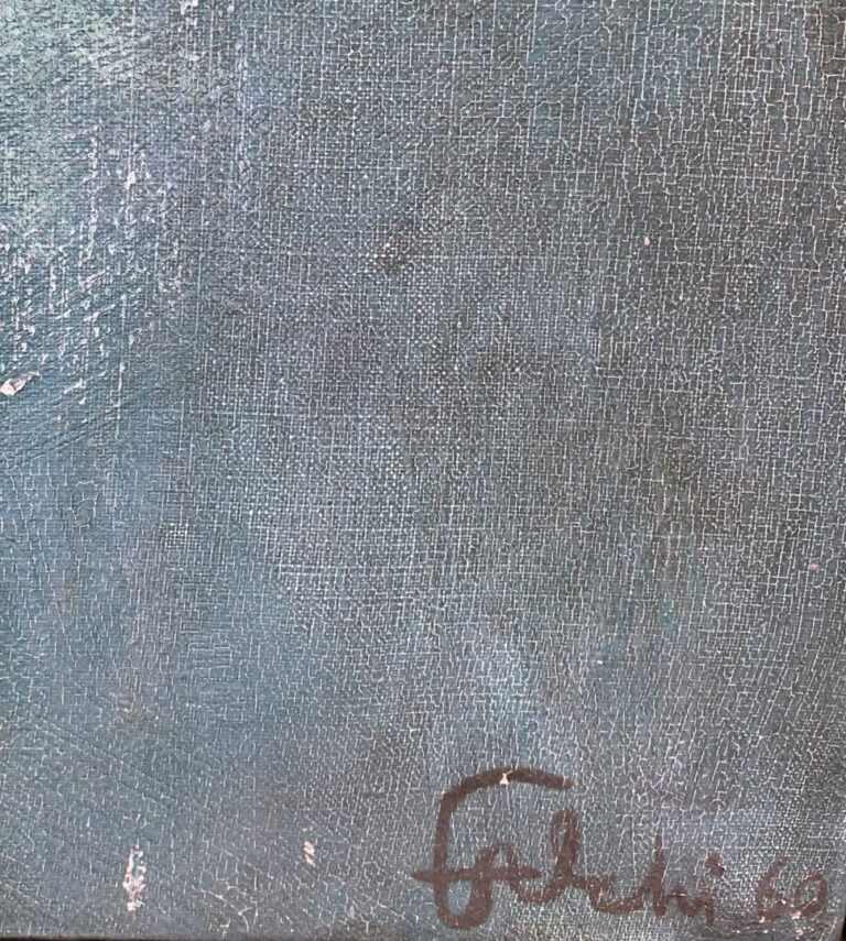Ettore FALCHI (1913-1977) - Sans titre, 1969 - Huile sur toile - Signée en bas…