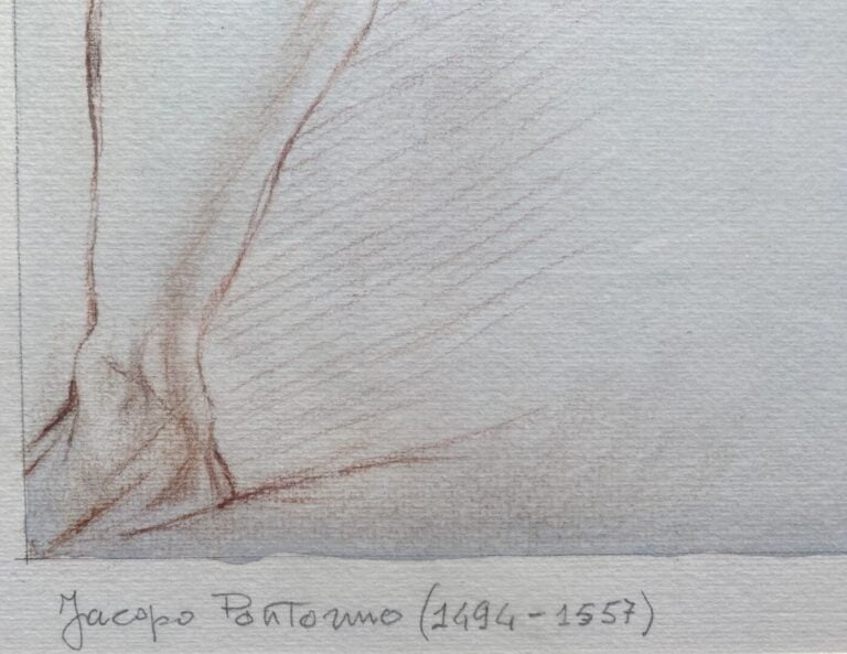 Etude d'homme nu - Pièce encadrée - Inscription au crayon - 46 x 30 cm