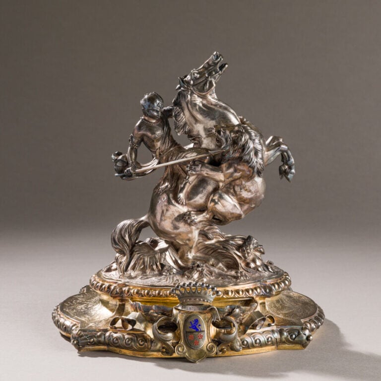 FROMENT-MEURICE - Sculpture à probable usage de salière de table en argent 950‰…