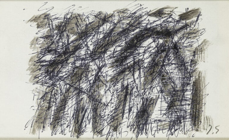 JACQUES GERMAIN (1915-2001) - Cinq compositions - Quatre fusains et un stylo bi…