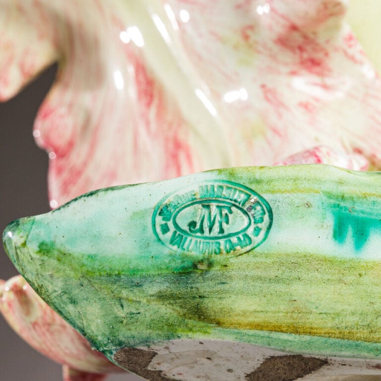 JÉRÔME MASSIER À VALLAURIS - Important vase en faïence émaillée - verte nuancée…