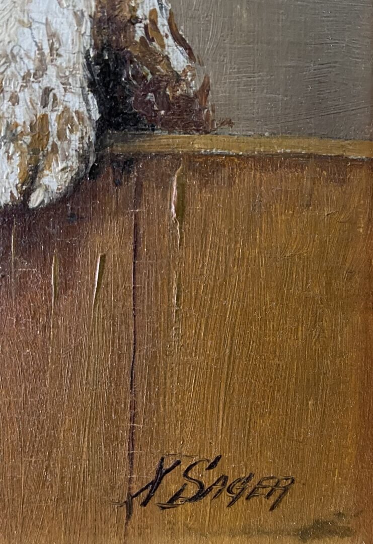Mannette comprenant treize tableaux sur le thème des animaux dont une huile sur…