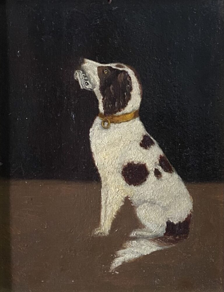 Mannette comprenant treize tableaux sur le thème des animaux dont une huile sur…