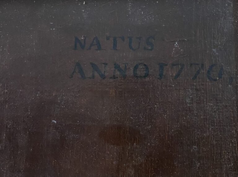 Mannette fin XIXe -début XXe siècle comprenant neuf tableaux sur le thème du po…