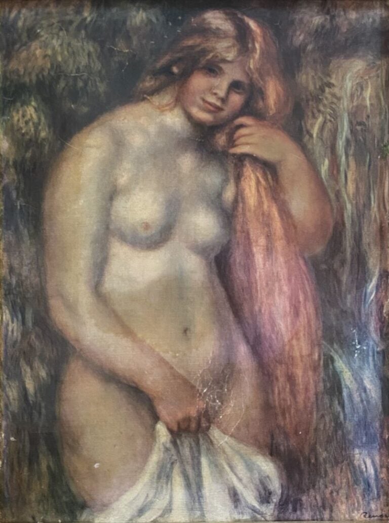 Mannette fin XIXe -début XXe siècle comprenant neuf tableaux sur le thème du po…