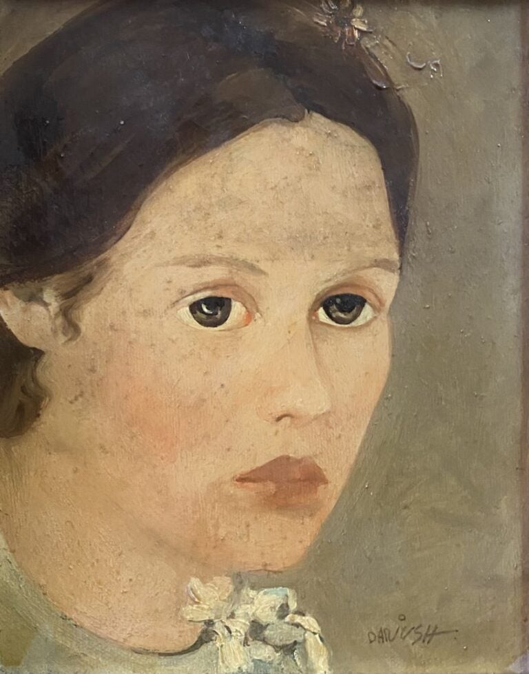Mannette fin XIXe -début XXe siècle comprenant neuf tableaux sur le thème du po…