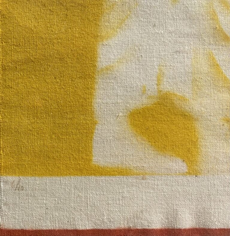 Marcel ALOCCO (1937) - Technique mixte - Composition sur tissu - Signée et daté…
