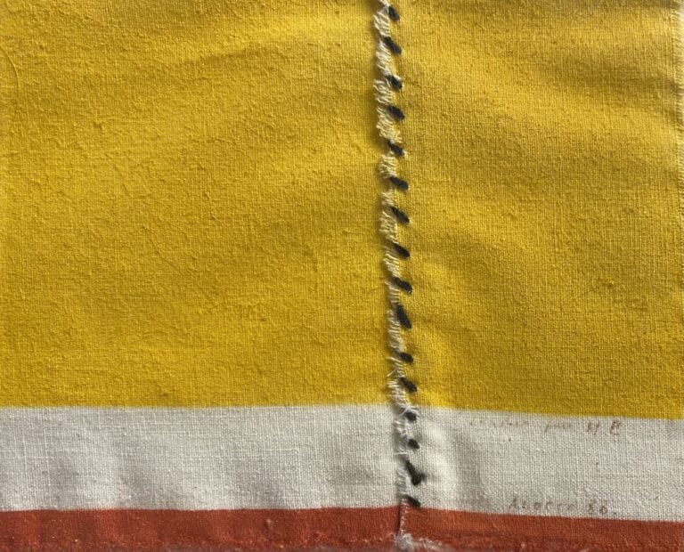Marcel ALOCCO (1937) - Technique mixte - Composition sur tissu - Signée et daté…