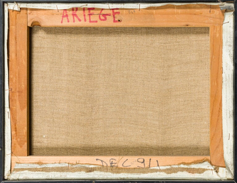 MICHEL NO (1939-) - Maison en Ariège, 19991 - Huile sur toile, signée en bas à…