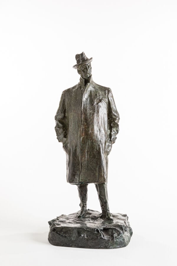 PAUL TROUBETZKOY (1866-1936) - Puccini - Bronze à patine vert foncé, fonte anci…