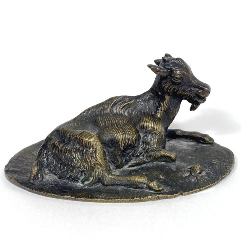 Pierre-Jules MENE (1810-1879)d'après - Deux chèvres couchées - B6 x 12 cm et 7…