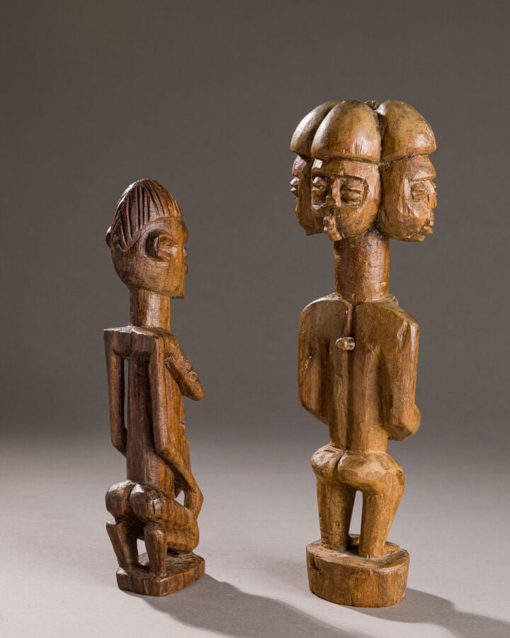 Sculpture quatre faces Afrique