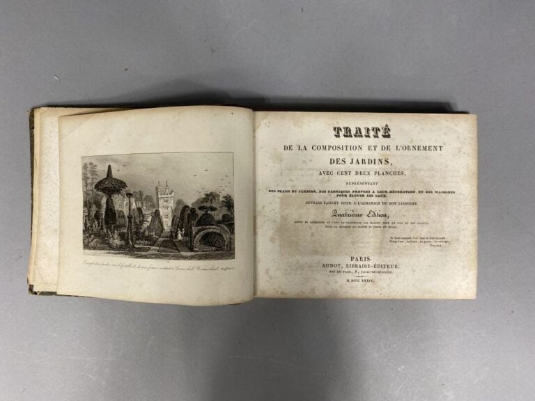 [BOITARD] - Traité de la composition des jardins - avec 96 planches représentan…