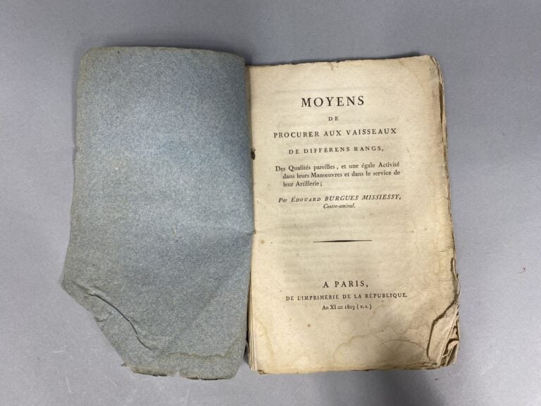 BURGUES de MISSIESSY (Édouard-Jacques) : - Moyens de procurer aux vaisseaux de…
