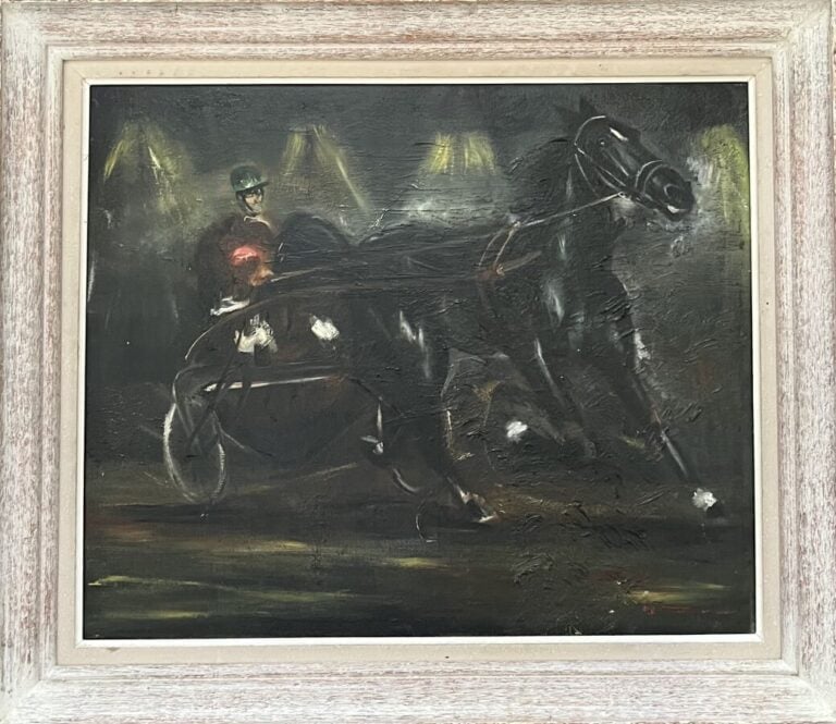 C. LEBRETON - Portrait d'homme à la barbe - Huile sur toile, signée en bas à ga…