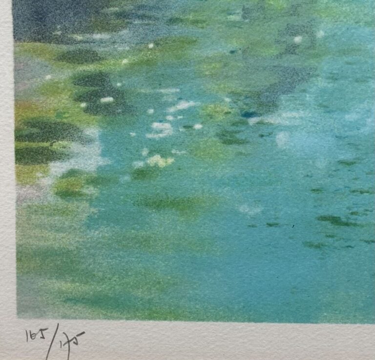 Camile HILAIRE (1916-2004) - Bord de rivière - Lithographie - Signé en bas à dr…