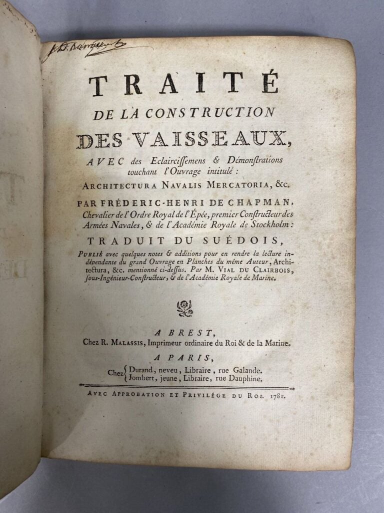 CHAPMAN (Frédéric-Henri de) / VIAL DU CLAIBOIS (Honoré, Sébastien) [Traducteur]…