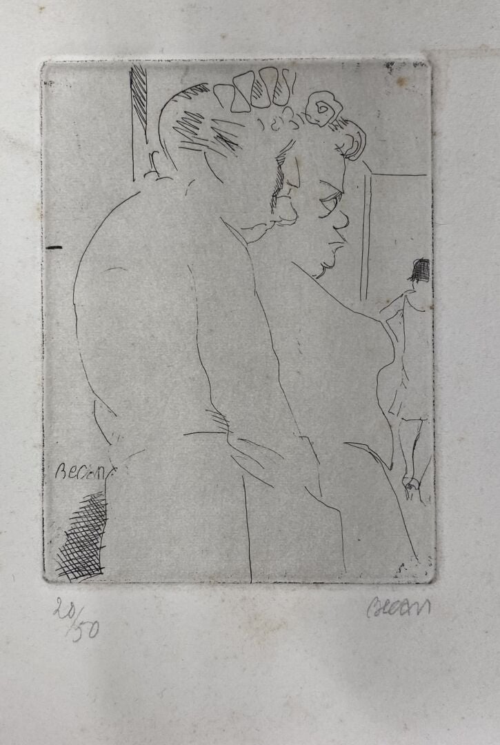 D'après Pierre-Auguste RENOIR (1841-1919) - La baigneuse - Eau-forte sur papier…