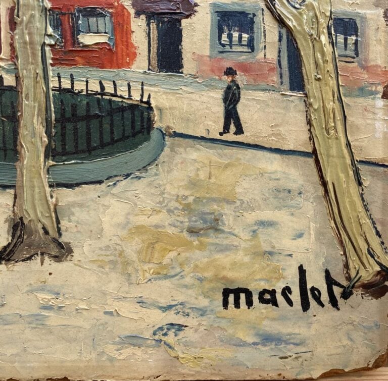 Élisée MACLET (1881-1962) ? - Rue de Paris - Huile sur carton - Signé en bas à…
