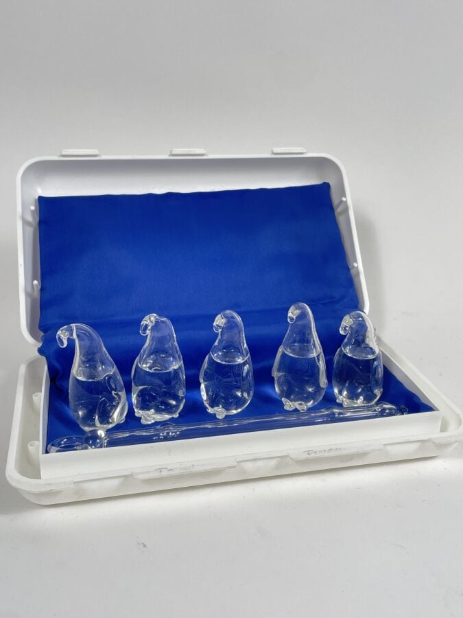 Ensemble de 5 PINGOUINS glaçons+ 1 canne permettant de les attraper - (LES LOTS…