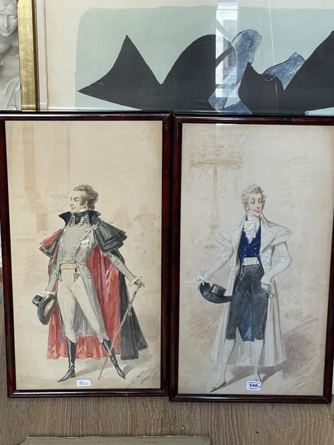 FORT LOT de toiles et pièces encadrées diverses - (LES LOTS SONT VENDUS EN L'ET…