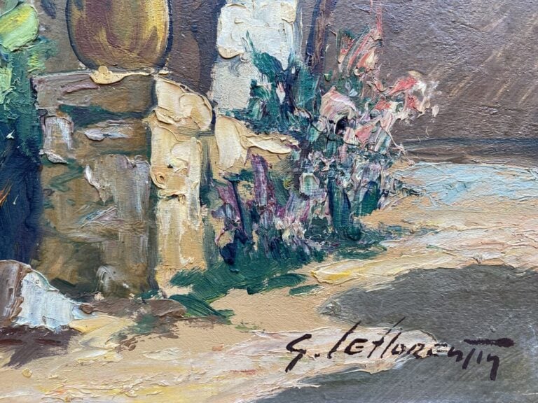 Guy LE FLORENTIN (1907-1978) - Maison en bord de mer - Huile sur panneau - Sign…