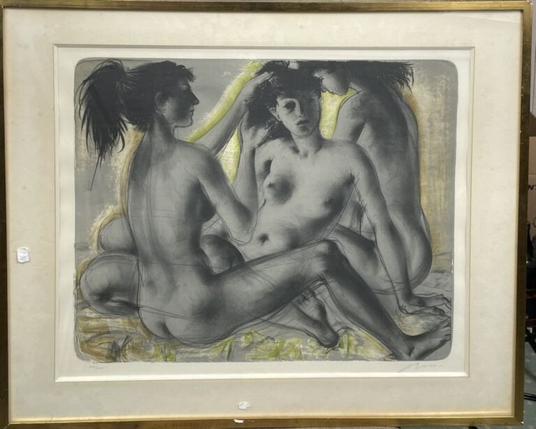Hans ERNI (1909-2015) - Les trois grâces - Lithographie,signée en bas à droite…