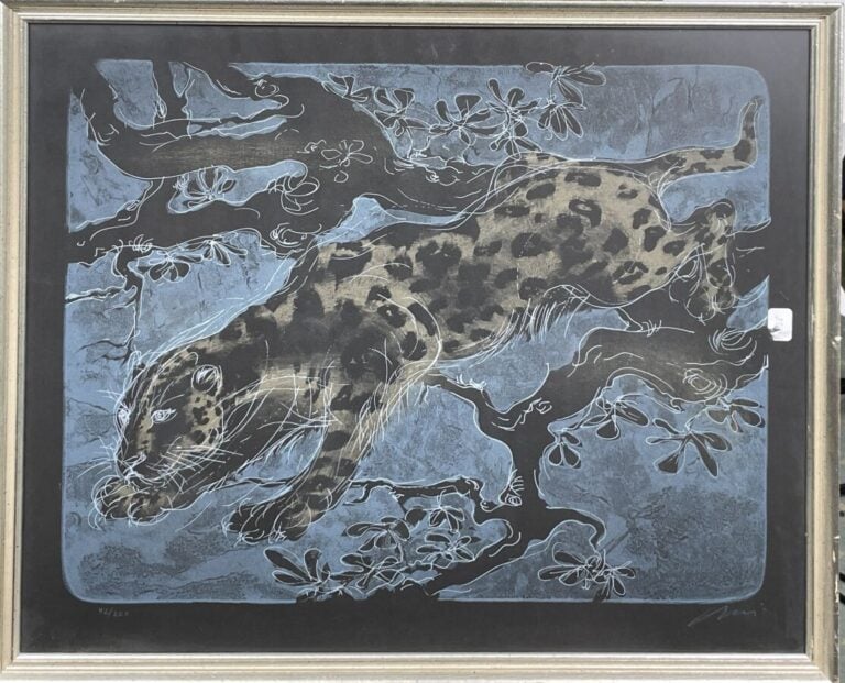 Hans ERNI (1909-2015) - Panthère - Lithographie - 42/200 - 43 x 53 - - On joint…