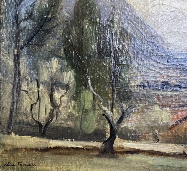 Henri Olive TAMARI (1898-1980) - Paysage de campagne - Huile sur toile - Signée…