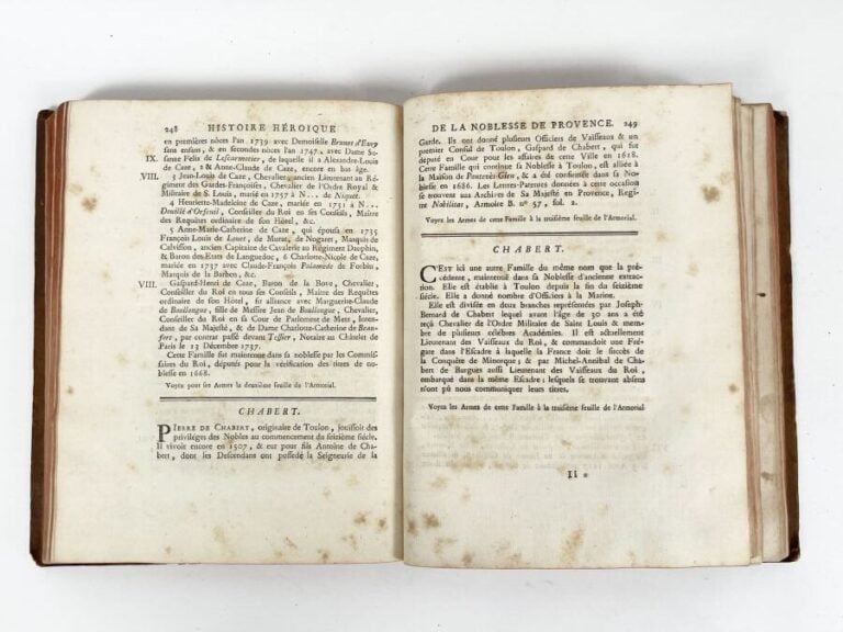 Histoire Héroïque et Universelle de la Noblesse de Provence. Avignon, Vve Girar…