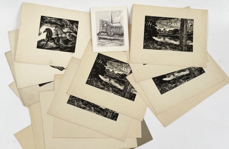 Jacques BOULLAIRE (1893-1976) - Ensemble de 15 gravures diverses