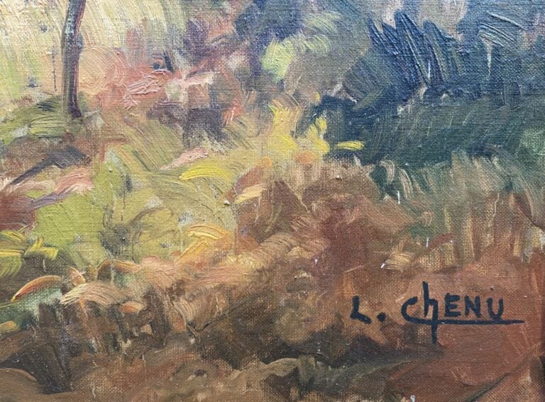 Lucien CHENU (1913-2004) - Bocage vendéen - Huile sur toile - Signée en bas à d…