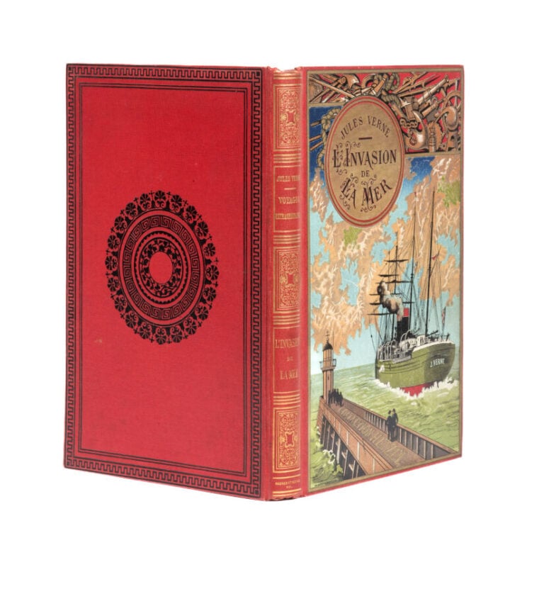 [Afrique] L'Invasion de la mer par Jules Verne. Illustrations par George Roux.…
