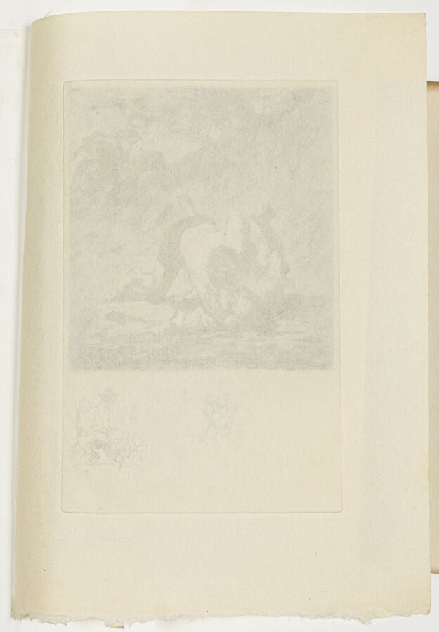 AUGUSTE BROUET (1872-1941) - Les deux larrons, 1907 - Planches d'après l'âne et…