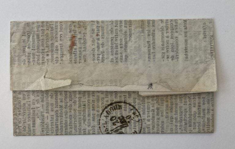 Ballon monté Général Renault, journal « Le Soir » n°9 du 7 décembre 1870, cache…