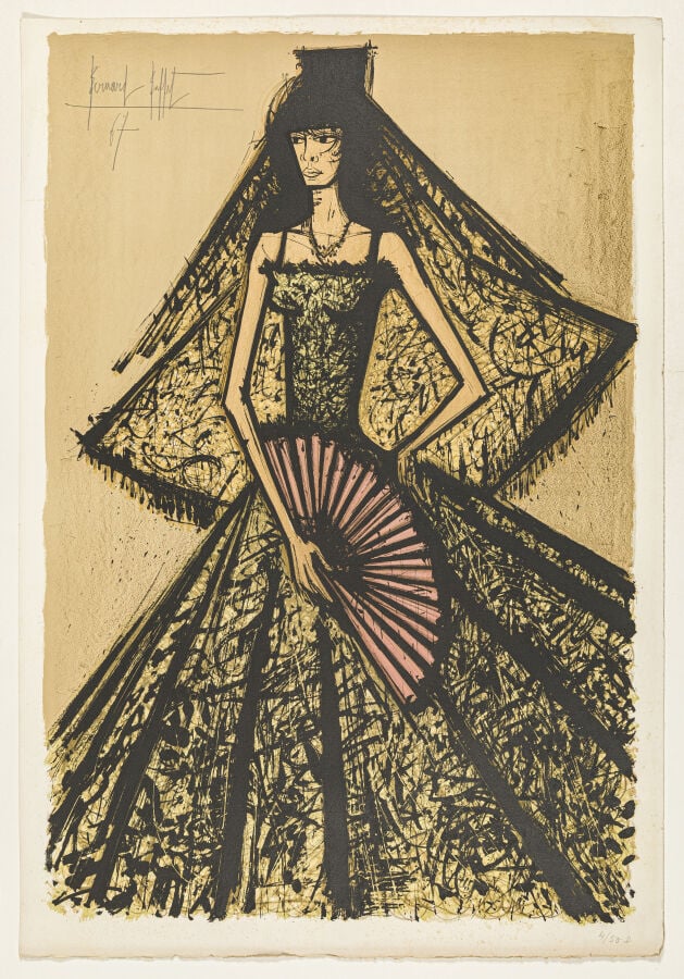 Bernard BUFFET (1928-1999) - Carmen, 1967 - Lithographie en couleurs sur vélin…