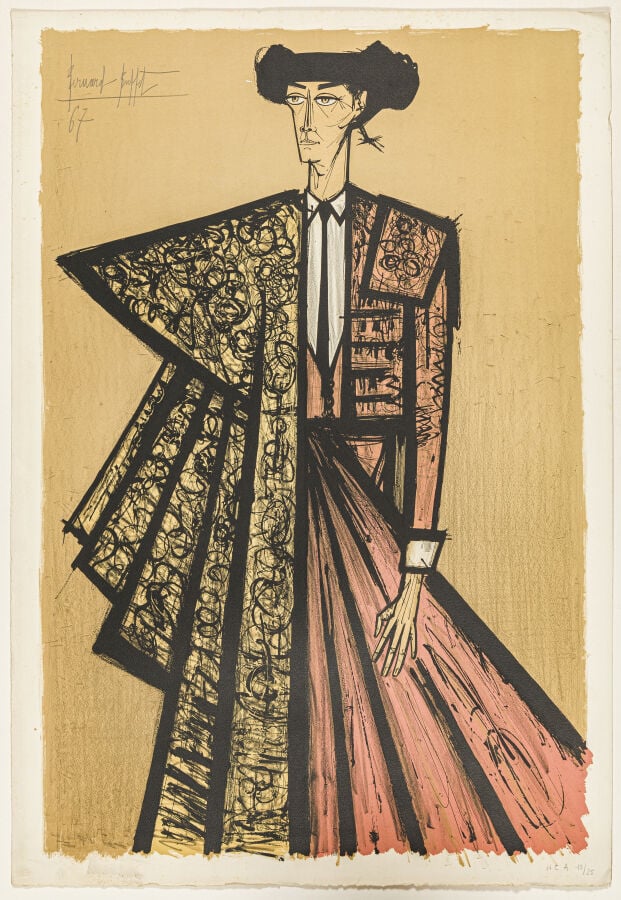Bernard BUFFET (1928-1999) - Le Toréador Escamillo (Grand format), 1967. - Lith…