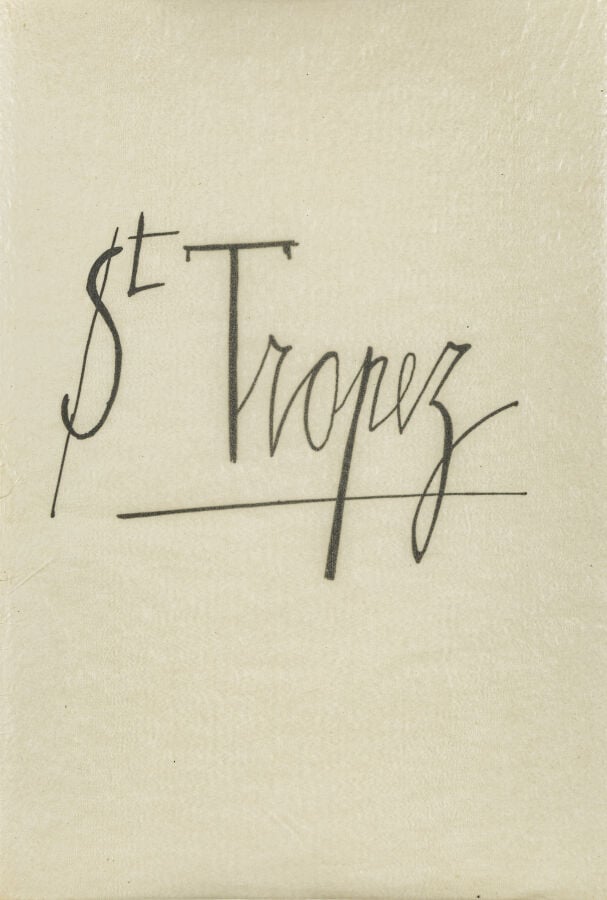 BERNARD BUFFET - Anabel Buffet, Saint-Tropez, A.G. Mazo et Cie, Paris,1971, fol…