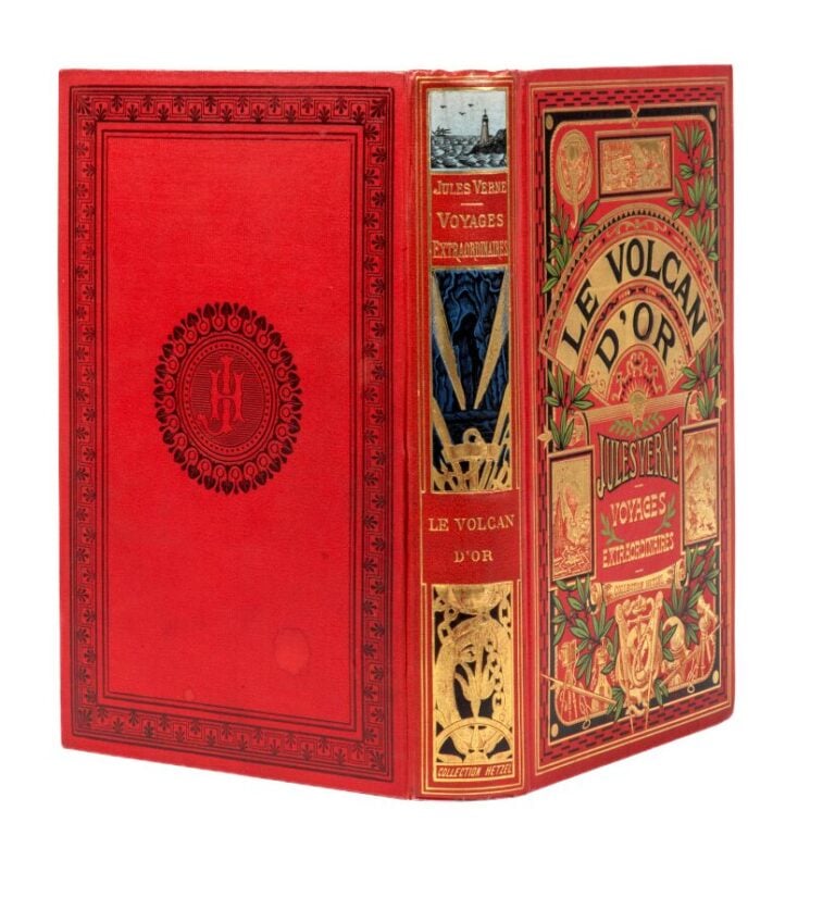 [Canada] Le Volcan d'or par Jules Verne. Illustrations de Georges Roux. Paris,…