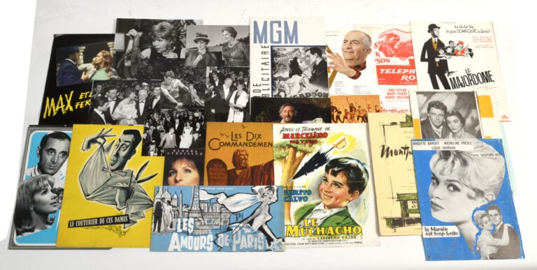 CINEMA : Lot : Programme Officiel Cannes 1960 signé Bernard & Annabel Buffet, S…