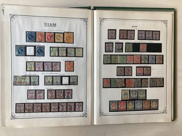 Collection du Siam très avancée doublée neufs/oblitérés, très forte cote