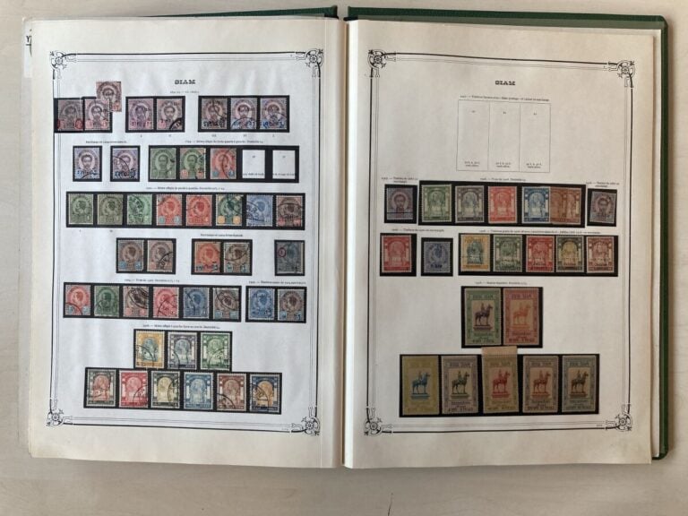 Collection du Siam très avancée doublée neufs/oblitérés, très forte cote